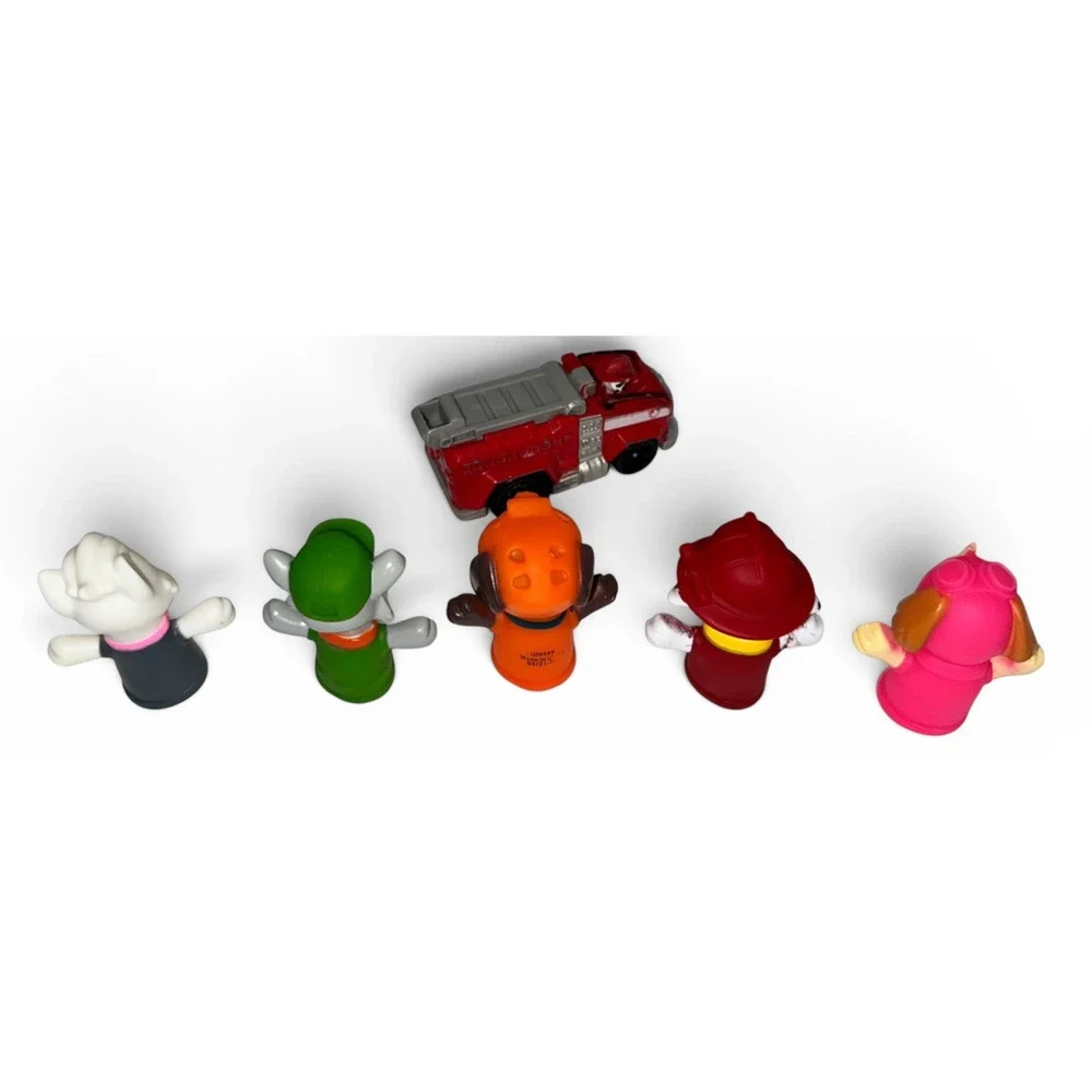 Paw Patrol Marshall True Metal Fire Truck Ginsey Finger Puppets Rocky Zuma Skye